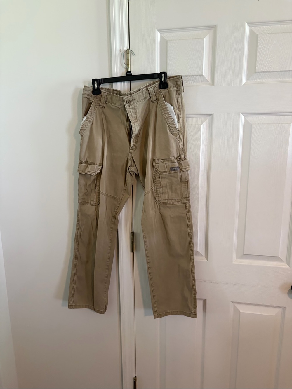 Wrangler Beige/Tan Cargo Pants with Utility Pockets